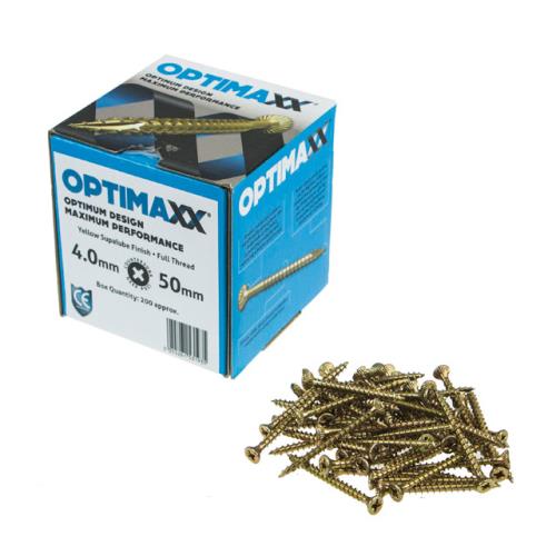 Optimaxx Box of 200 Woodscrews Various sizes - Image 6
