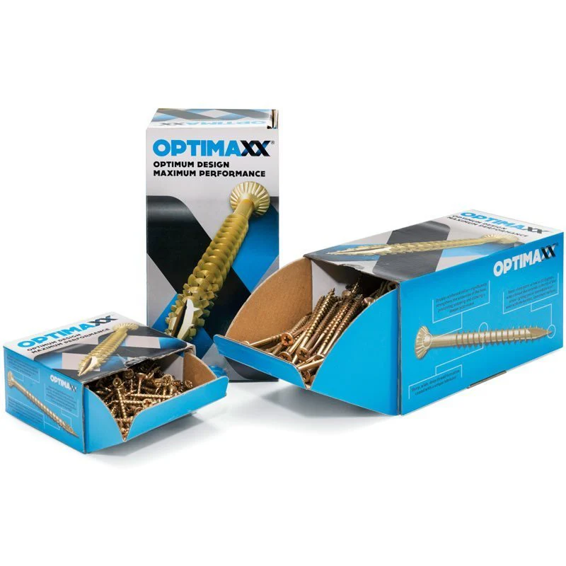 Optimaxx Box of 200 Woodscrews Various sizes - Image 9