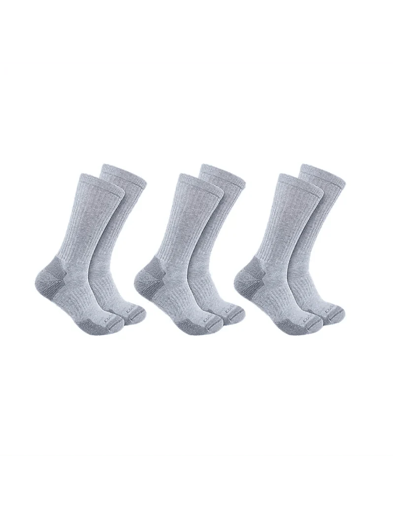 Carhartt Midweight Cotton Blend Crew Sock 3 Pairs - Image 3