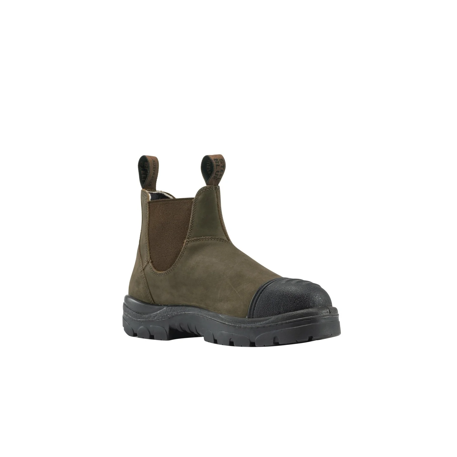 Steel Blue Hobart Slip On Scuff Boots Rustic Brown - Image 7