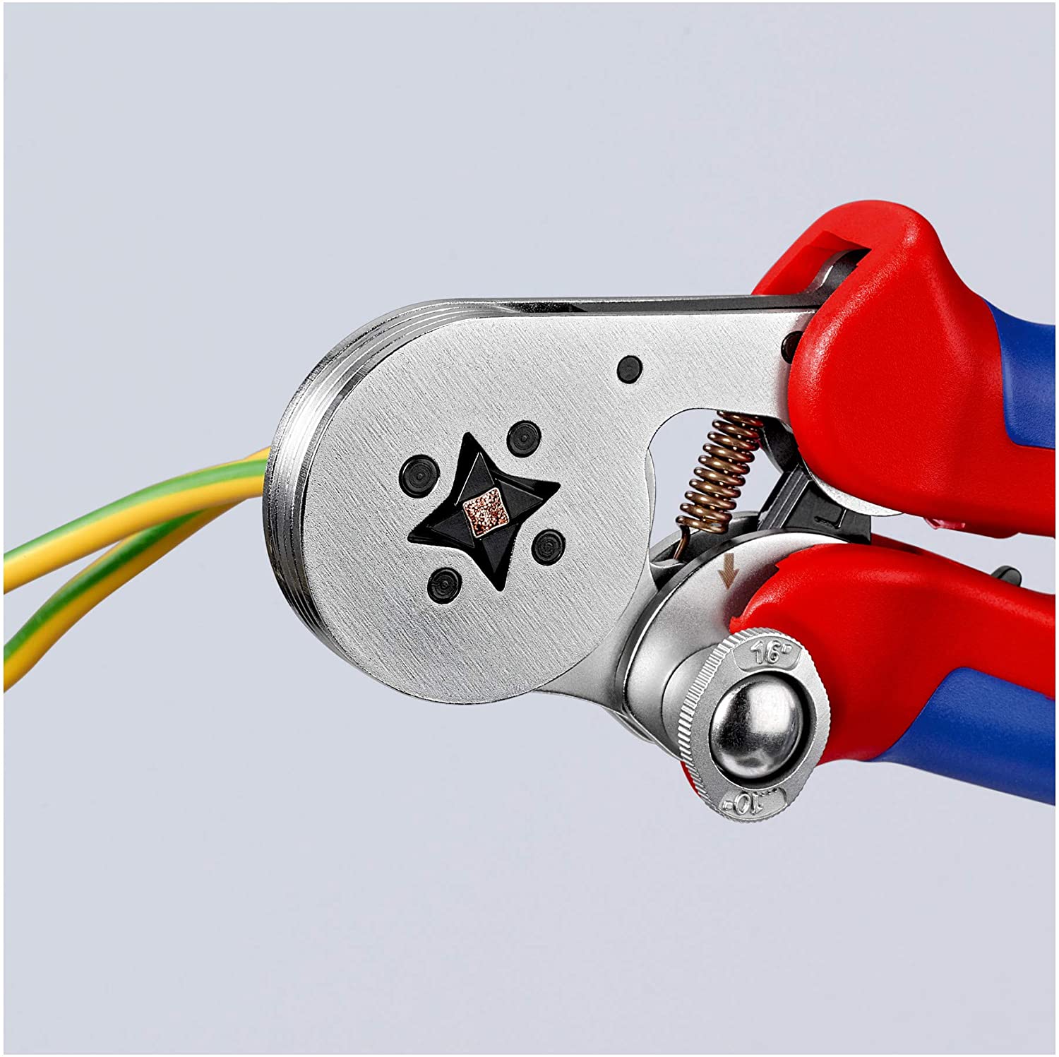 KNIPEX Self-Adjusting Crimping Pliers for wire ferrules with lateral access (180 mm)- 97 55 04 - Image 3