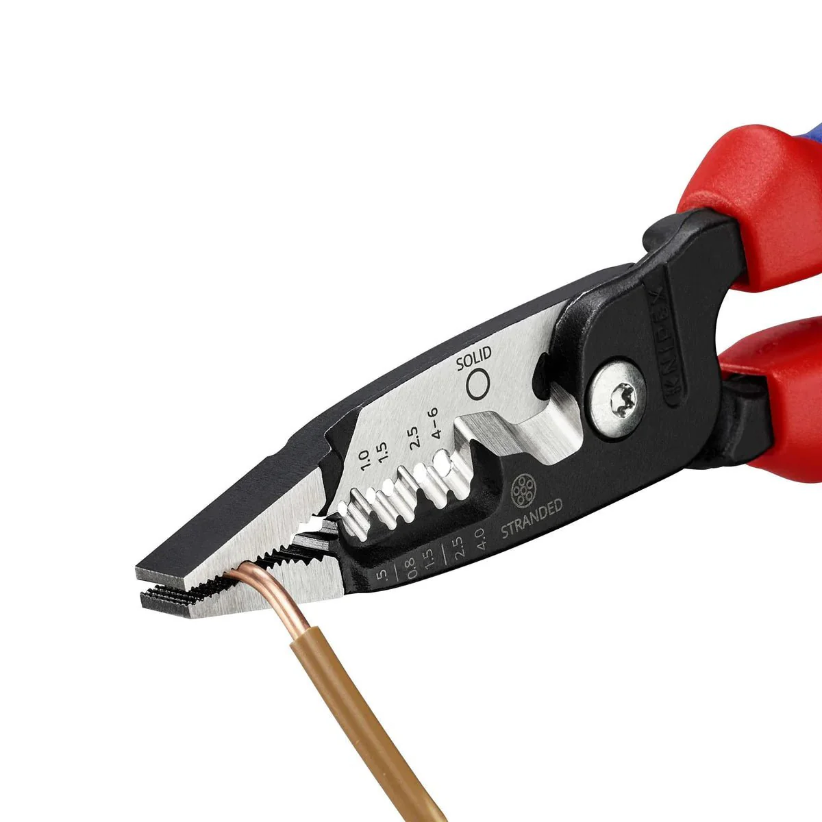 KNIPEX 13 72 200 ME Metric Wire Stripper With Multi-Component Grips 200mm - Image 6