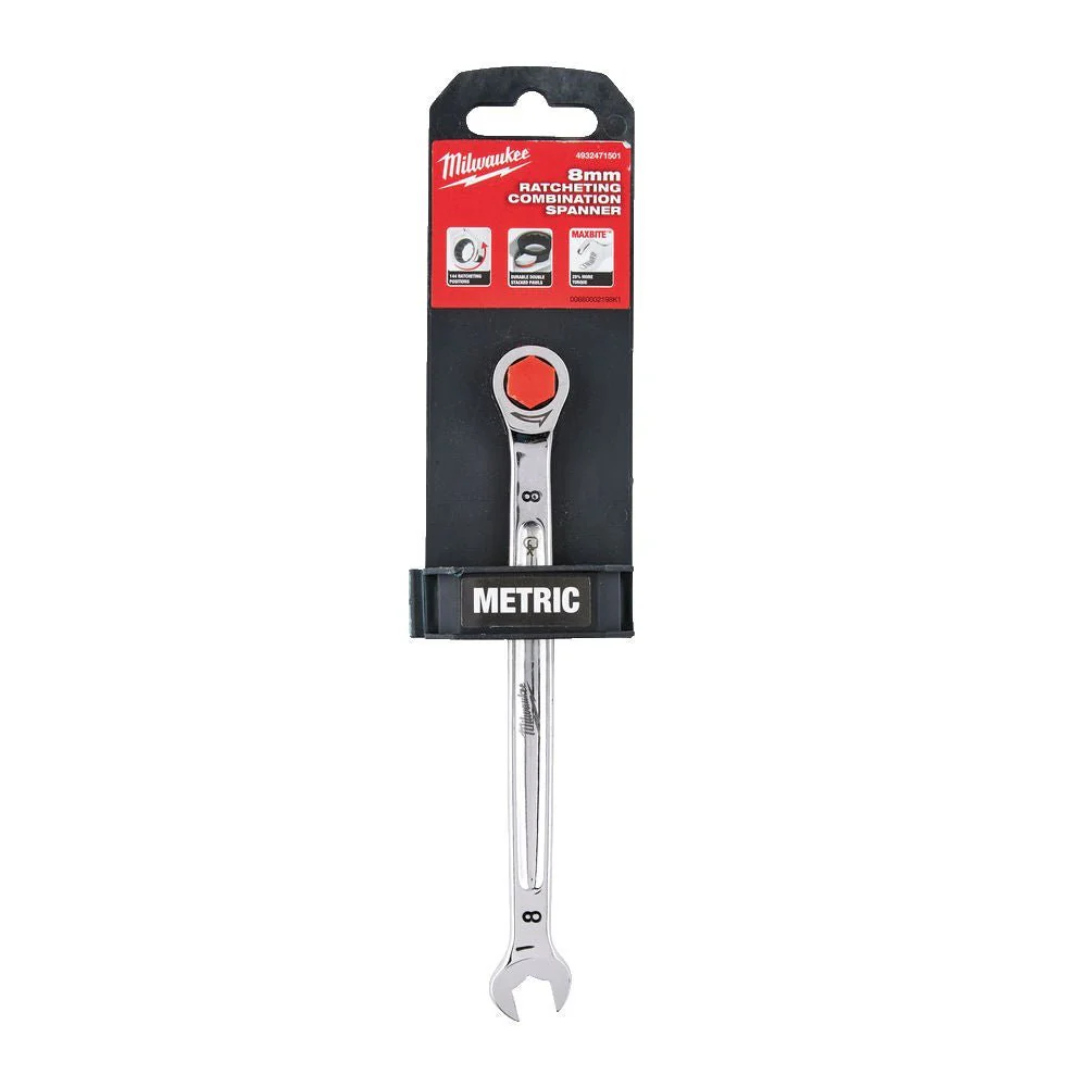 Milwaukee Maxbite Ratcheting Combination Spanner - Image 3