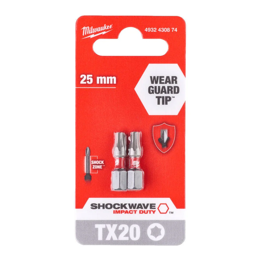 Milwaukee Shockwave Impact Duty™ Screwdriving Bits - 2pc - Image 3
