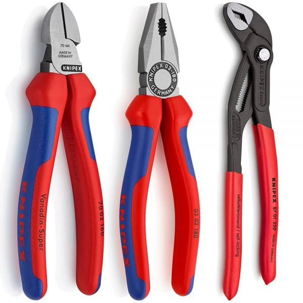 KNIPEX 3 Piece Plier Set - 00 20 09 V01 - Image 2