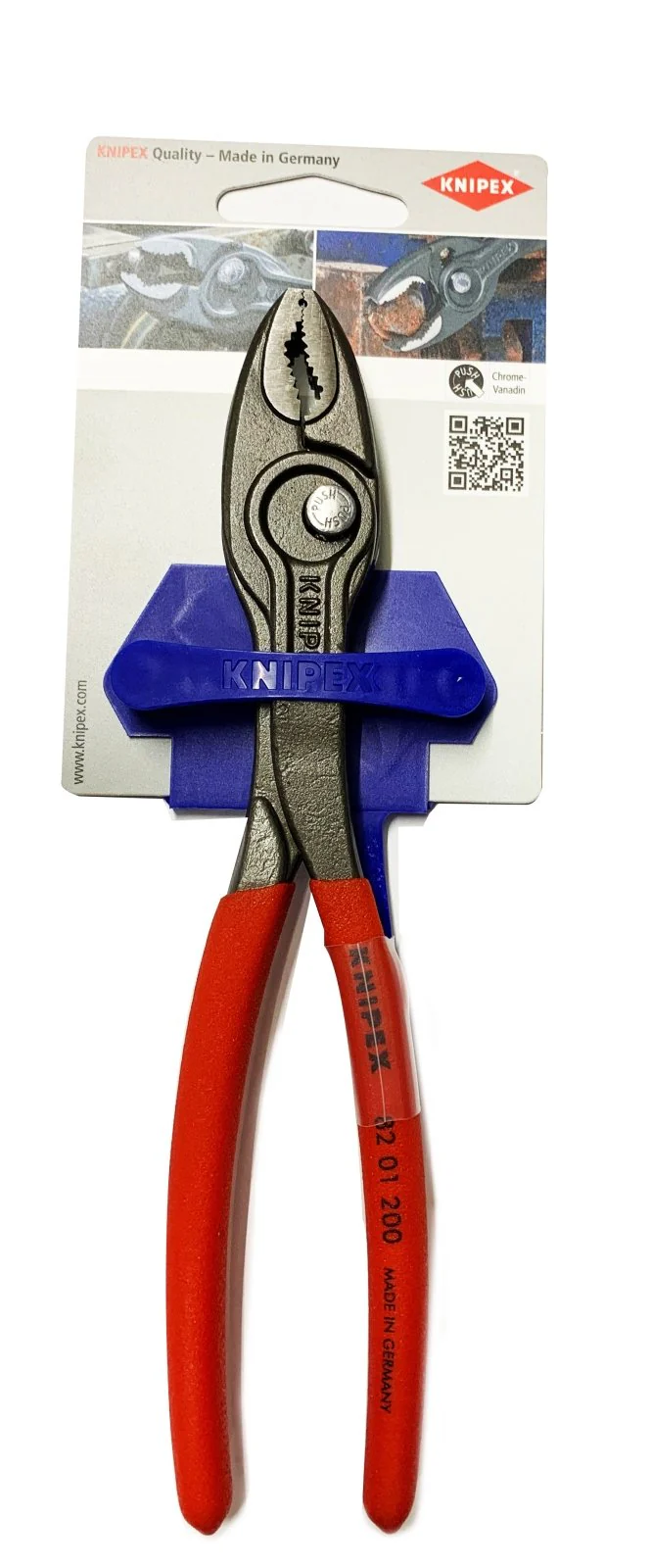 KNIPEX TWINGRIP SLIP JOINT PLIERS WITH NON-SLIP PLASTIC COATING BLACK ATRAMENTIZED 200 MM - 82 01 200 - Image 2