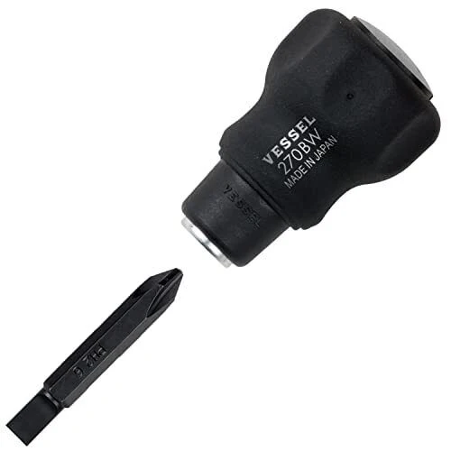 Vessel Cushion Stubby Interchangeable Screwdriver No.270BW -6 +2 - Image 3