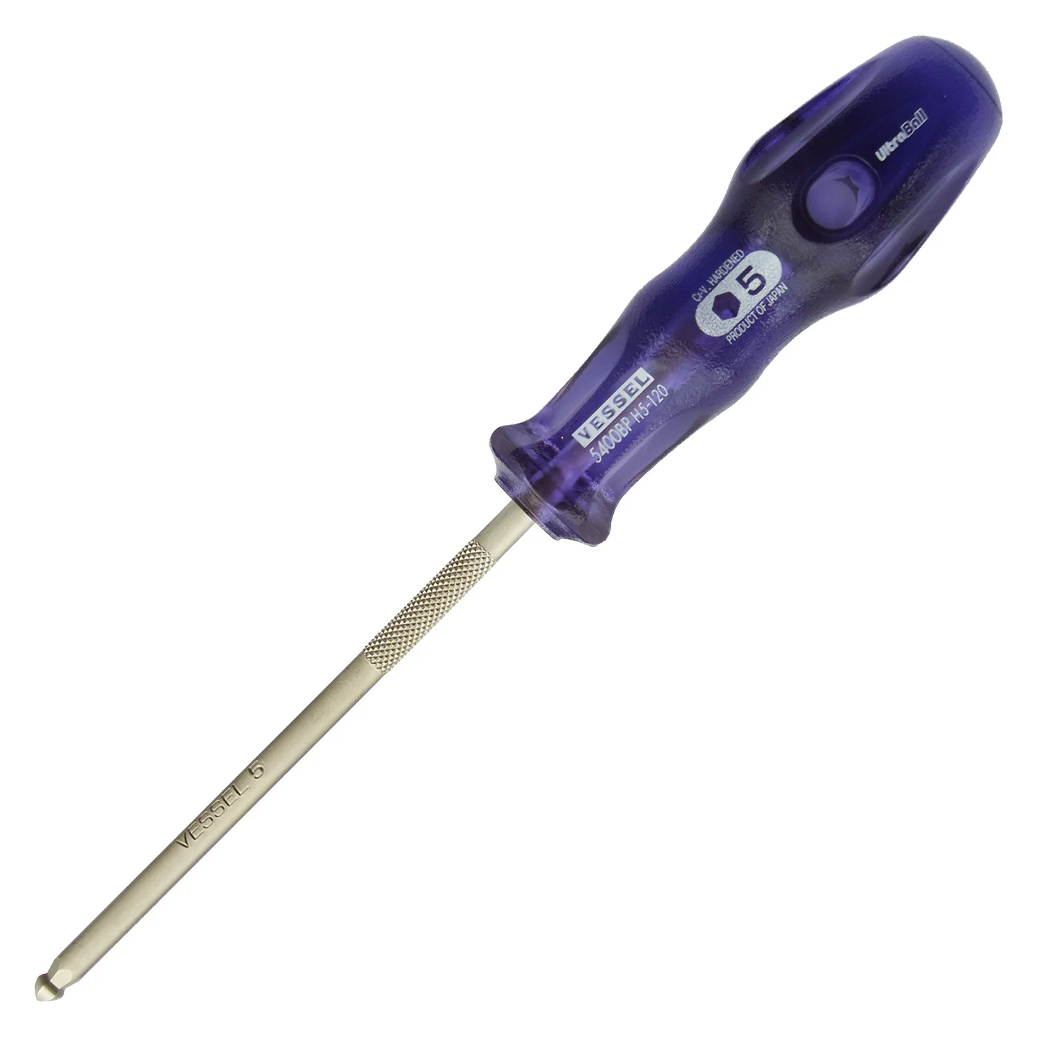 Vessel Power Grip UltraBall Screwdriver No. 5400BP H5-120