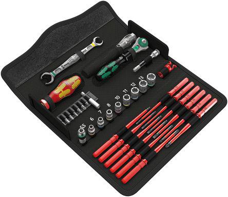 Wera Tools  05135926001 Kraftform Kompact W1 35 Piece Ratchet Screwdriver Maintenance Tool Set - Image 3