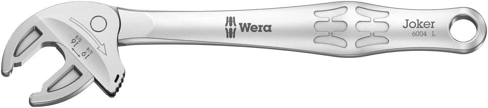Wera Tools 05020101001 6004 Joker L self-setting spanner, 16-19 x 5/8-3/4" x 224 mm