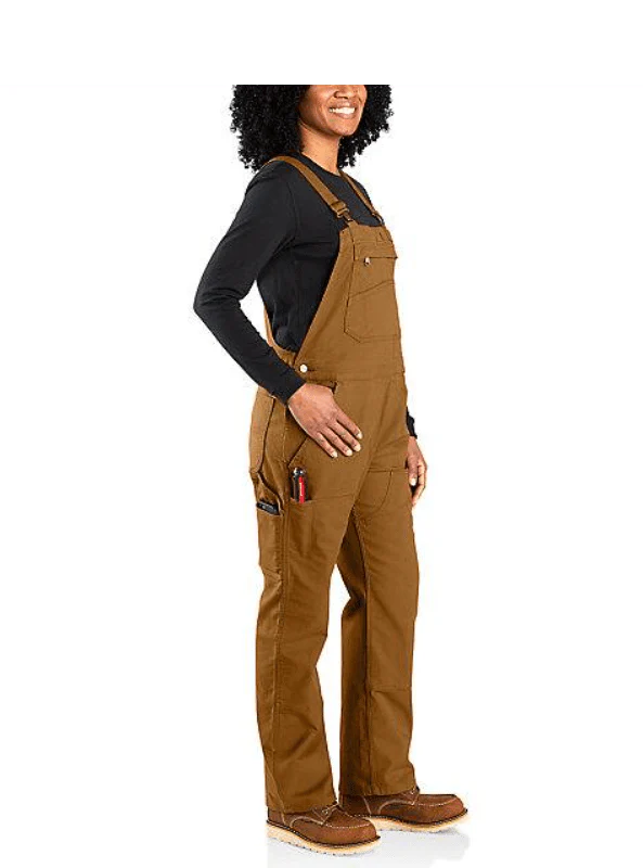 Carhartt Women's Rugged Flex Loose Fit Canvas Bib Overall - Image 2