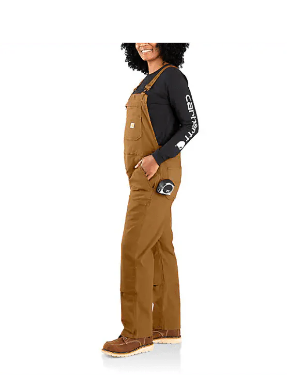 Carhartt Women's Rugged Flex Loose Fit Canvas Bib Overall - Image 4