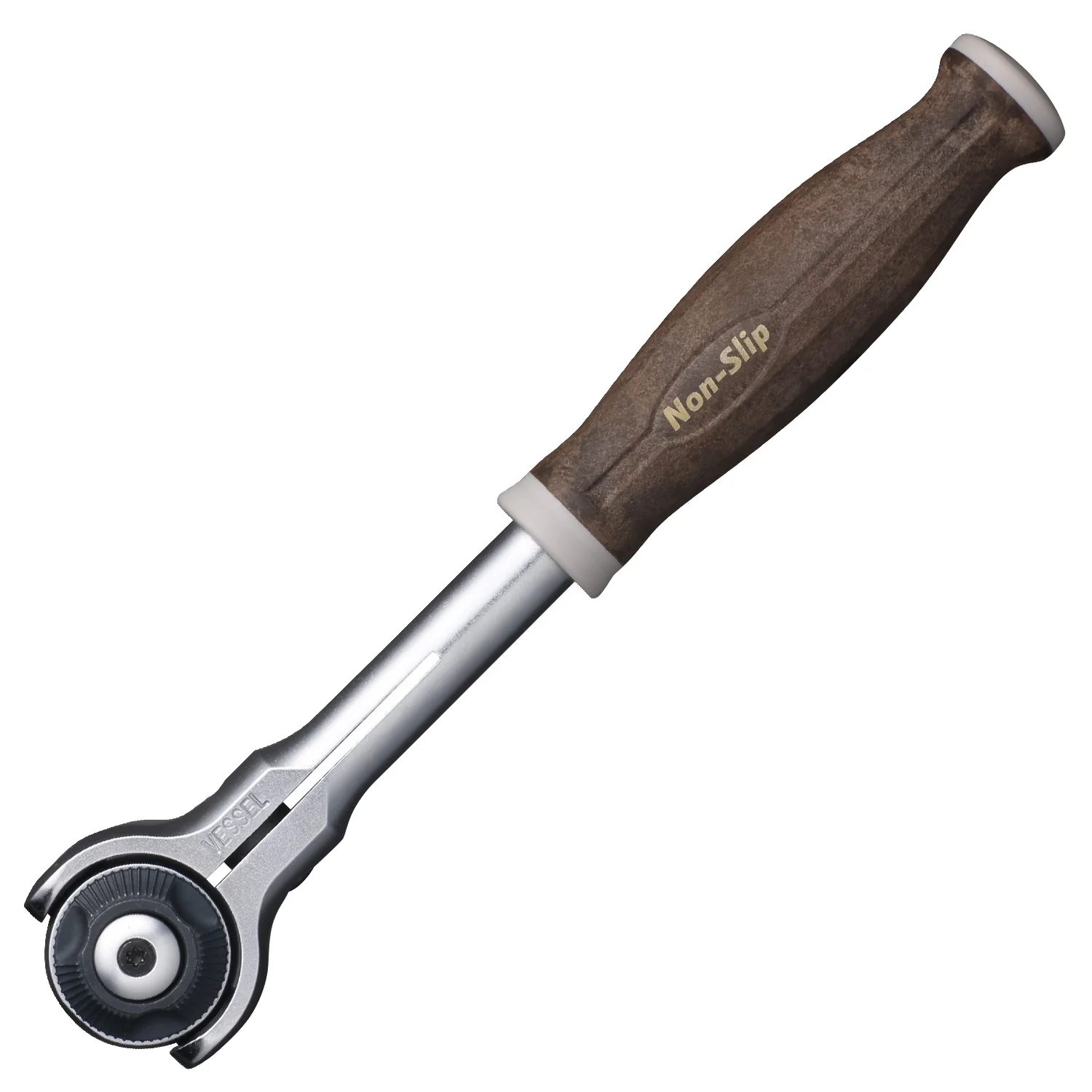 Vessel Wood-Compo Swivel Ratchet Handle No.HRH3-SW (3/8″sq) - Image 2